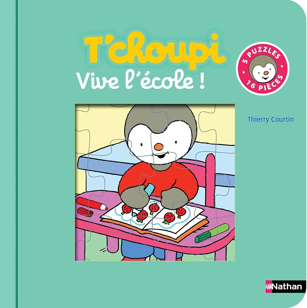 Amazon.fr - Le livre-puzzle de T'choupi : Vive l'école ! - Dès 2